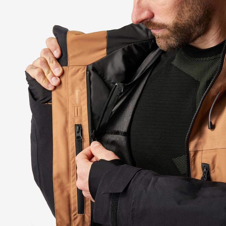 Produktbild Dreamscape Snowboardjacke Herren Skijacke - SNB 500 Ziprotec camel/schwarz (XXL)