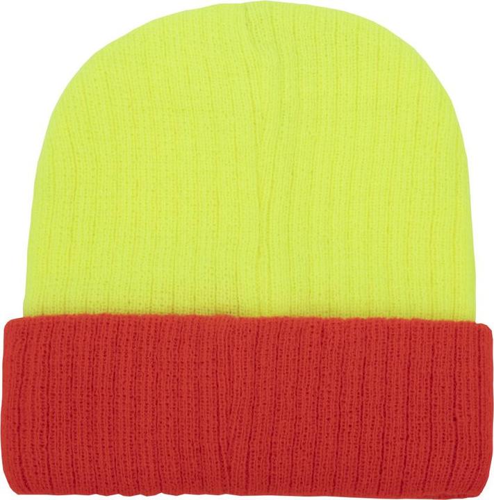 Image du produit Korntex Bonnet tricoté Metz Couleur principale Jaune Revers orange ® KXST