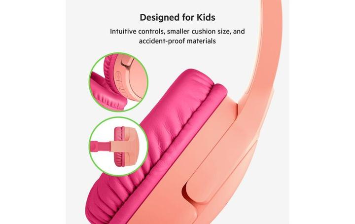 Immagine prodotto Belkin Soundform mini on-ear per bambini BT USB-C pi. AUD002btPKV3