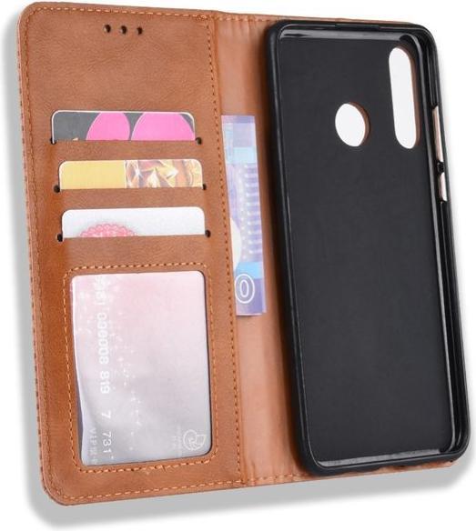 Produktbild MU Style Vintage Style Leder Bookcover Hülle (Honor 20 Lite)