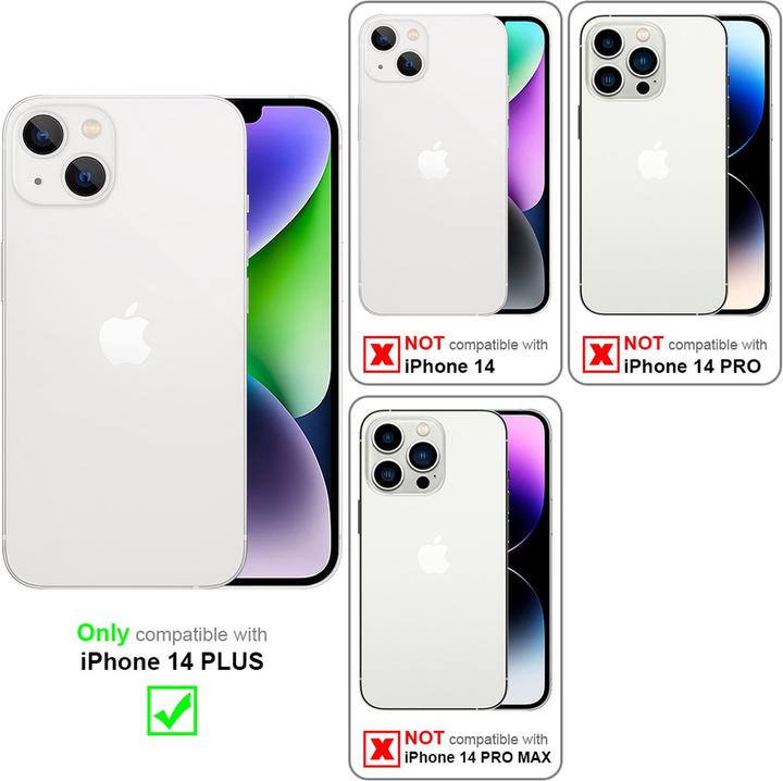 Actual product image Cadorabo Case for Apple iPhone 14 PLUS in TPU Liquid Ring Silicone Case Style (Apple iPhone 14 Plus)