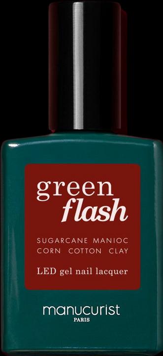 Manucurist Green Flash Nagellack Dark Pansy (Dark Pansy, Gel-Effekt Nagellack)