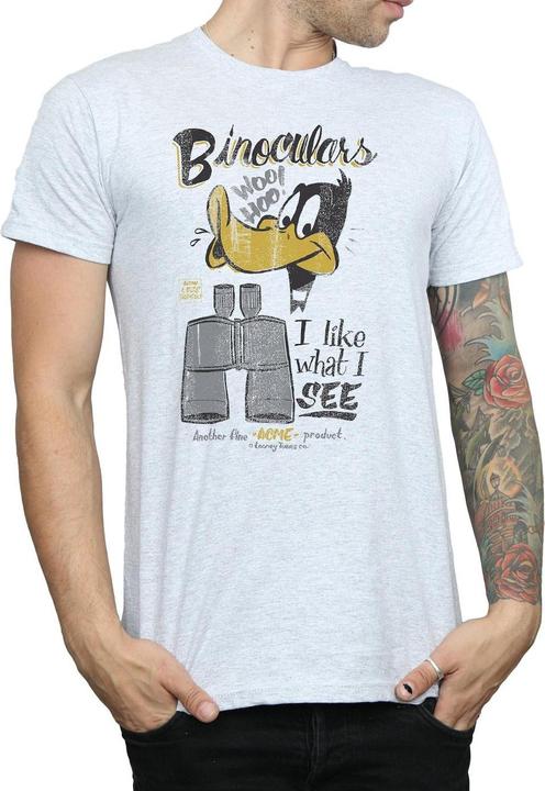 Produktbild Looney Tunes Daffy Duck Binoculars TShirt (XL)
