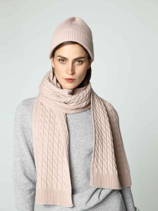 Produktbild Furnari Gestrickte 100% KaschmirMütze - Ascherose