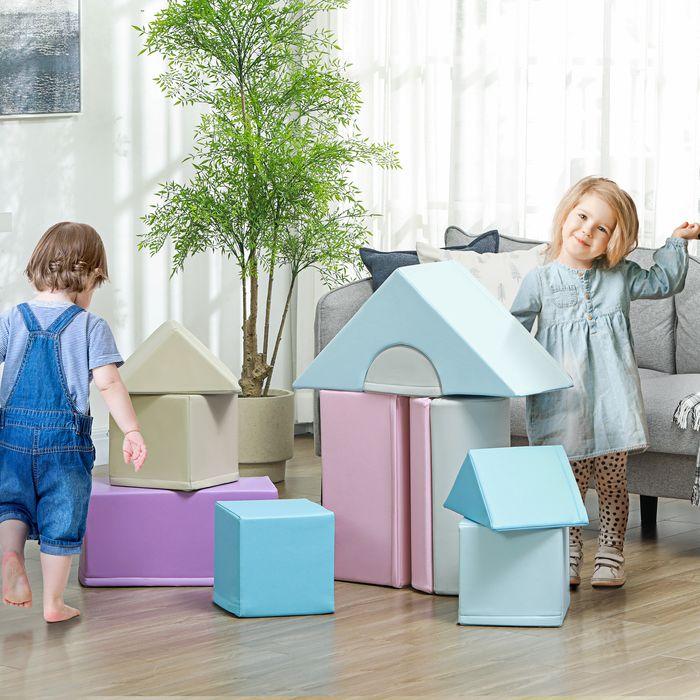 Actual product image Swisshandel24 11-tlg. Softbausteine, Schaumstoffbausteine, Bausteinset zum Toben, Klettern