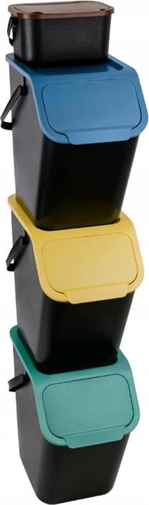 Produktbild Go Practic Mülleimer Stapelbox, 3x25 l + 1x4,5 l (79.50 l)