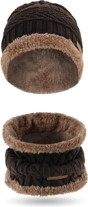 Produktbild Normani Kebili Winterset mit Fell Braun/Braun (One Size)