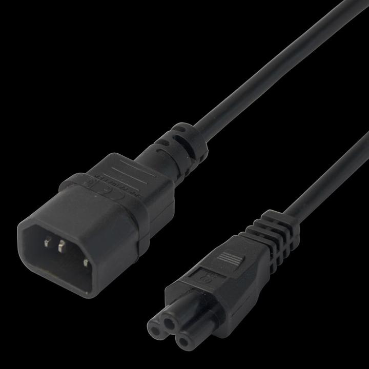 Image du produit Deltaco Câble d'alimentation IEC C14 à IEC C5, 3m - Noir (3 m)