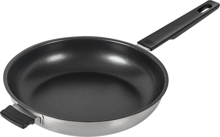 Actual product image Kuhn Rikon SMART & COMPACT Frying Pan Ø 24 cm (24 cm, Frying pan, Stainless steel)