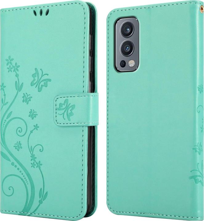 Actual product image Cadorabo Flower Book cover (OnePlus Nord 2 5G)