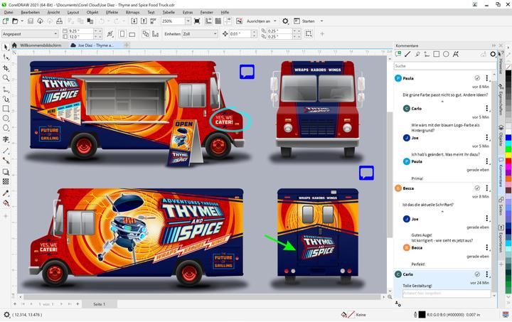 Produktbild Corel Draw Graphics Suite Agnostic Box, Subscr., 1yr, WIN, DE (1 User, 12 Monate)