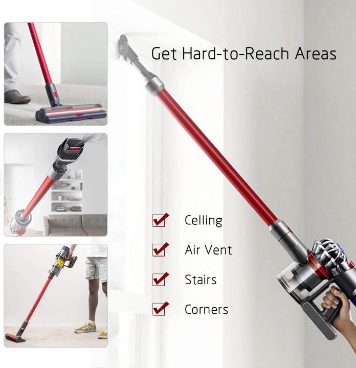 Produktbild MoPei Verlaengerungsrohr fuer Dyson V7 V8 V10 V11 V15 Silberfarben