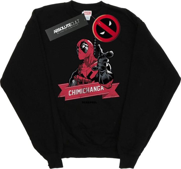 Deadpool Chimichanga Finger Sweatshirt (XL)
