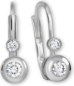 Brilio Earrings made of white gold with crystals 239001 00060 07