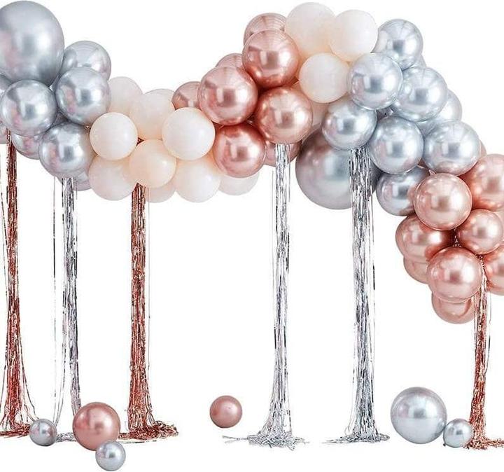 Produktbild Ginger Ray Ballonbogen Verchromt mit Vorhängen (95 x)