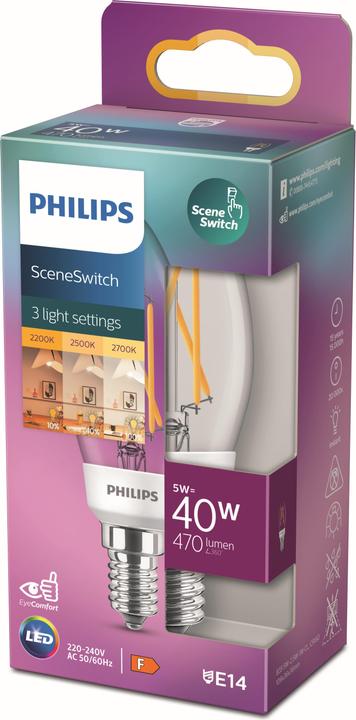 Actual product image Philips Lamp (E14, 5 W, 470 lm, 1 x, F)