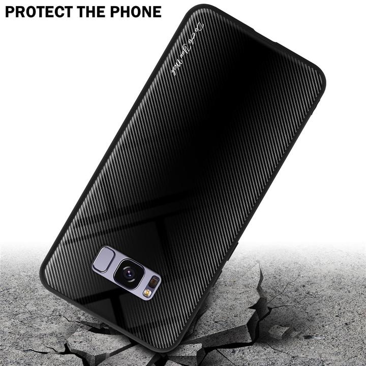 Produktbild Cadorabo TPU Gestreiftes Glas Cover (Samsung Galaxy S8+)