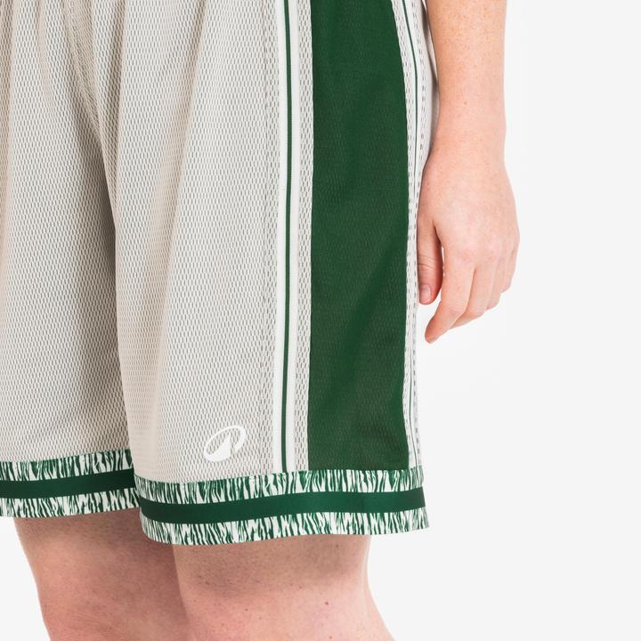 Image du produit Kipsta Short de Basketball reversible Adulte - SHR-500 Beige Vert (3XL)