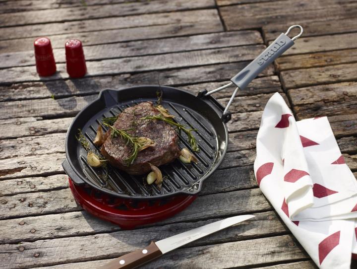 Image du produit Staub Poêle à griller (27 cm, Poêle à grillades, Fonte)