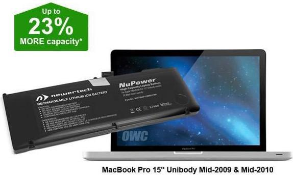 Actual product image OWC Newertech 15-inch Battery