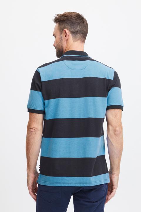 Actual product image FQ1924 FQPeter stripe polo shirt w badge 21900639 (M)