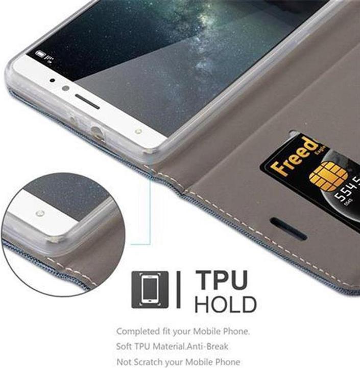 Produktbild Cadorabo Book Jeans Optik Cover (Huawei Mate S)