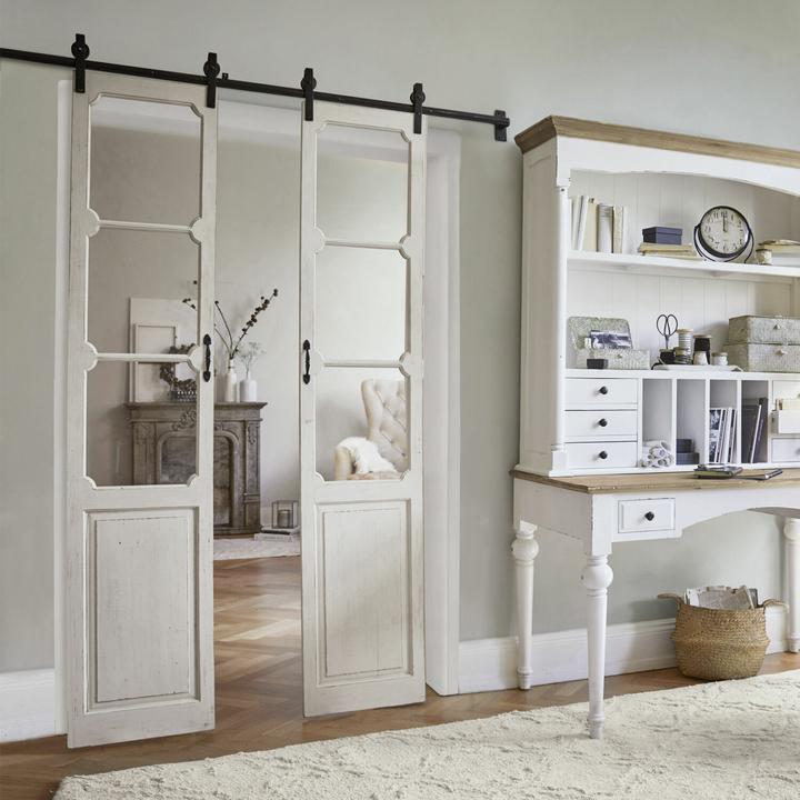 Actual product image Loberon Double sliding door Tibout antique cream