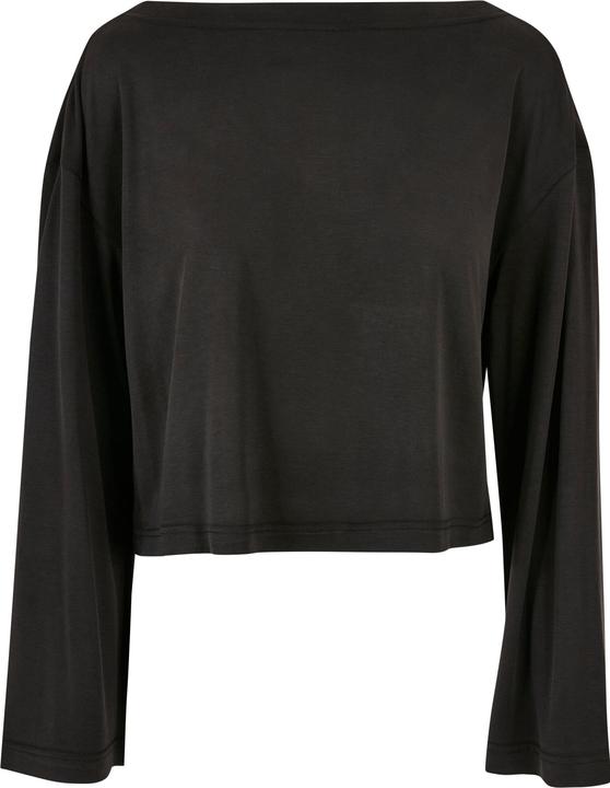 Urban Classics Ladies Short Modal Bateau Necklinie Longsleeve