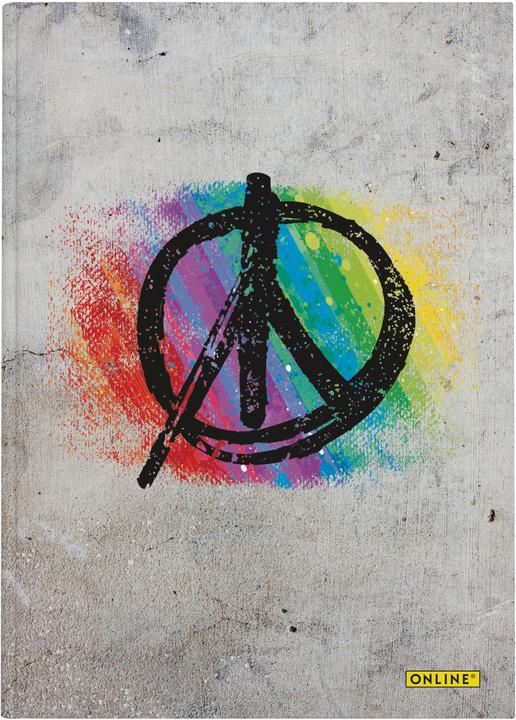 Actual product image Online Notebook Peace A5 07933/6 80g, 96 sheets, dotted (A5, Dotted)