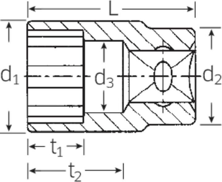 Produktbild Stahlwille Zwölfkant-Steckschlüsseleinsatz (24 mm)