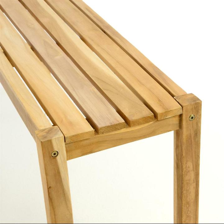 Produktbild VCM Gartenmöbelset Picknickset Sitzgruppe natur Teakholz Bank Tisch 135cm (69 cm)