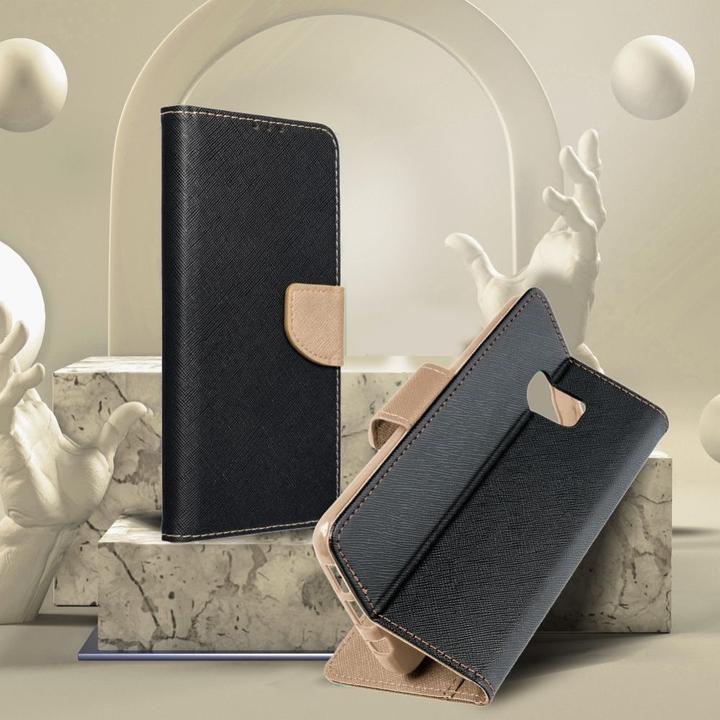 Actual product image Fancy Book Book case OEM case for SAMSUNG S24 Plus black / gold (Samsung Galaxy S24+)