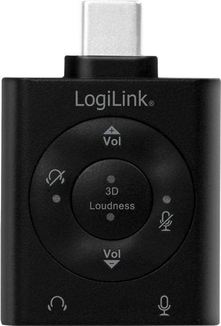 Actual product image LogiLink Audio Adapter 1xUSB-C -> /F, virt.7.1 (USB-C)