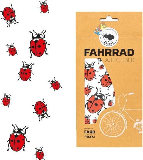 Produktbild Farbviereck Marienkäfer Motive Aufkleber / Sticker