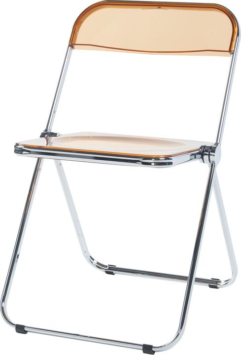Produktbild En.Casa Klappstuhl Pornainen 4er Set Orange, transparent