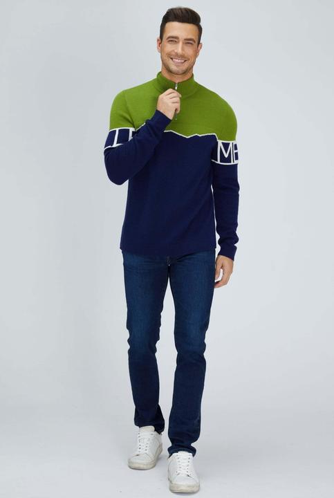 Image du produit Bellemere Pull Mérinos Super Fine Mountain Print Sweater (S)
