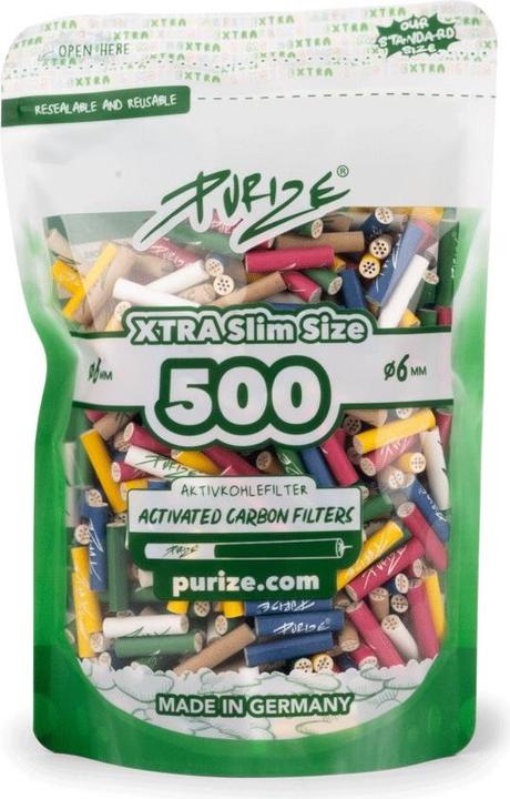 Purize Xtra Slim Aktivkohlefilter (500Stk.)