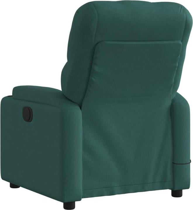 Actual product image VidaXL Massage armchair TV armchair recliner electric dark green fabric