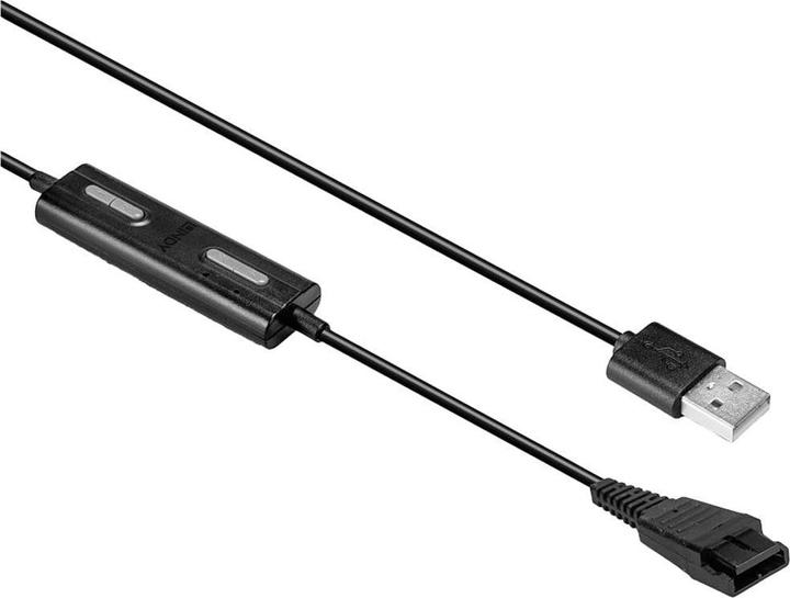Produktbild Lindy USB-Headset-Adapter Typ A auf Schnellkupplung Zur Verwendung mit Headsets der Marke Jabra, Typ QD