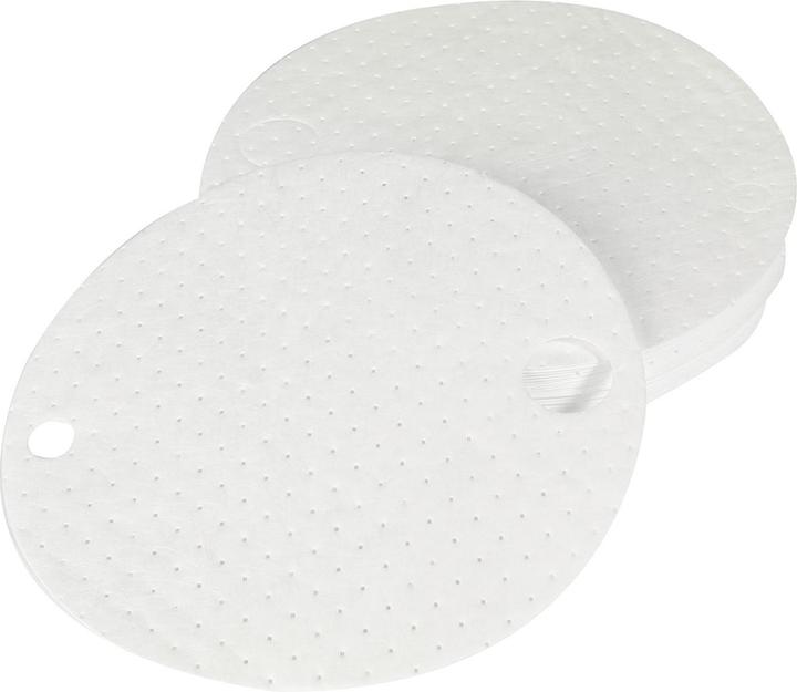 Actual product image Brady DTO25, FACE COVERING, 56 cm diameter, white, welded, oil-binding, absorption capacity
