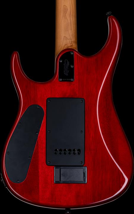 Actual product image E-Gitarre, JP150, DiMarzio, Blood Orange Burst, Tasche (Electric guitar, Stainless steel, Ebony, Spalted Maple Top)