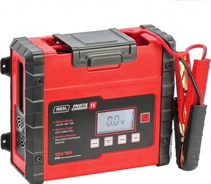 Image du produit Ideal Chargeur de batterie plomb-acide, batteries gel, AGM, EFB et MF 2/8/15A 12V Alimentation 230V (1.60 m)