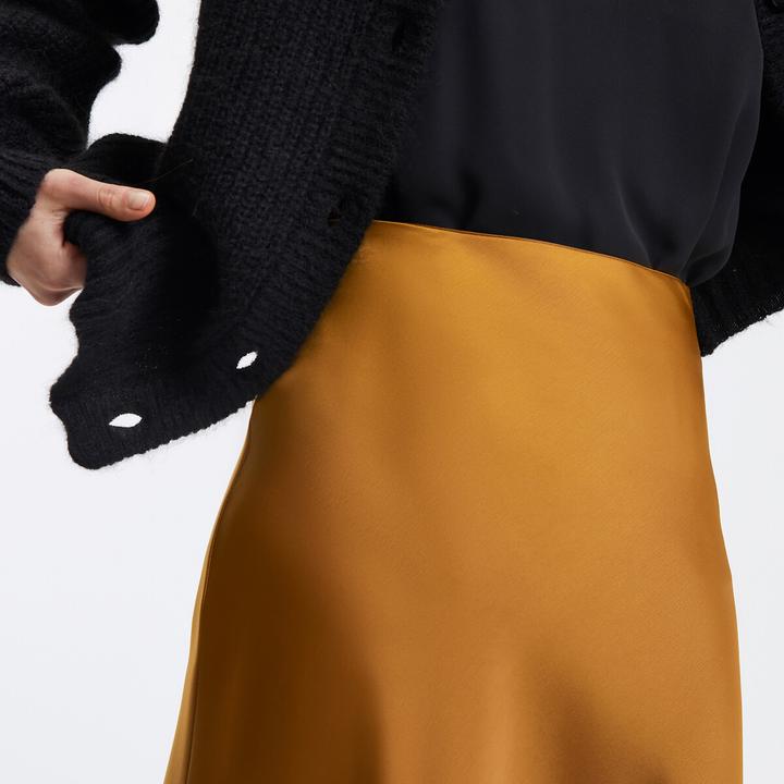 Produktbild La Redoute Collections Langer Satinrock in A-Linie Signature MARION (32)