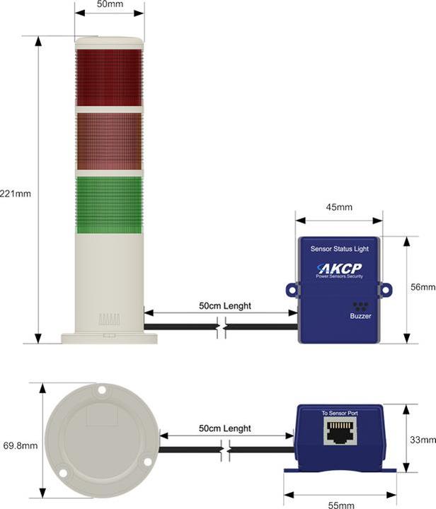 Produktbild AKCP SSL - Sensor Status Leuchte