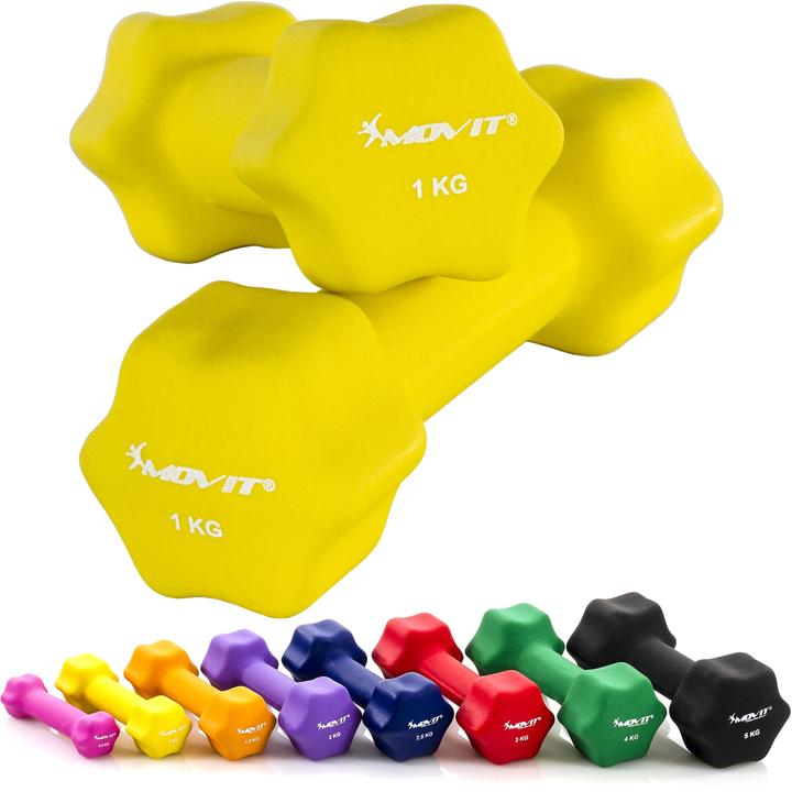 Immagine prodotto Movit Profi Neopren Hanteln 2er Set (2 x 1 kg)