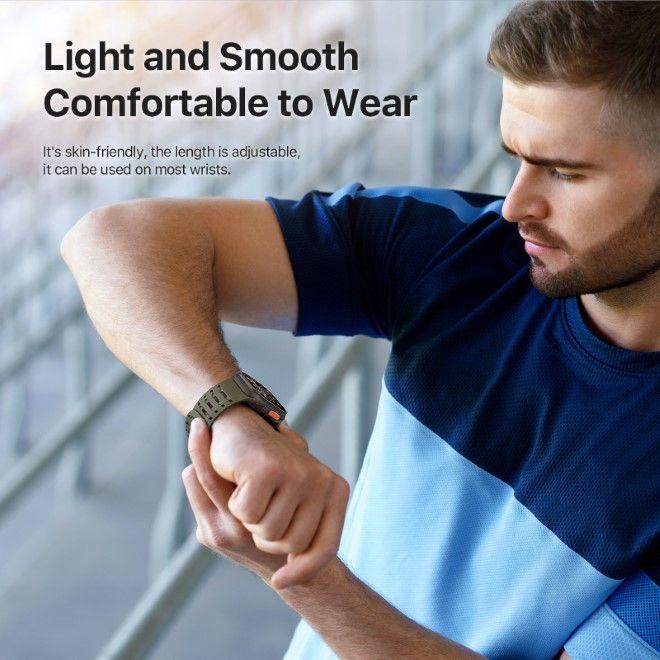 Produktbild Dux Ducis CS Armband (49 mm, 45 mm, 46 mm, 44 mm, 42 mm, Silikon, Apple Watch Series 5, Apple Watch Series 4, Apple Watch Series 3, Apple Watch Ultra 2, Apple Watch Series 7, Apple Watch Series 9, Apple Watch Ultra, Apple Watch Series 6, Apple Watch Series 10, Apple Watch SE, Apple Watch Series 8)