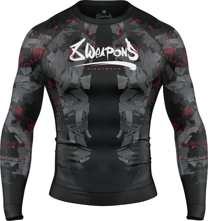 Produktbild 8Weapons 8 WEAPONS Rashguard, L/S, Hit 2.0, black-red, XXL (XXL)