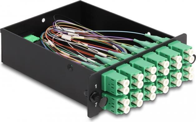 Image du produit Delock FO HD (High Density) Cassette MPO mâle vers 12 x LC Duplex femelle, 24 fibres, monomode, polar...