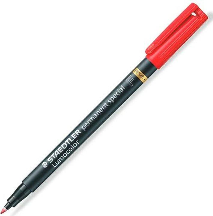 Produktbild Staedtler Folienstift Lumocolor special F (Schwarz, Rot, 0.60 mm, 10 x)