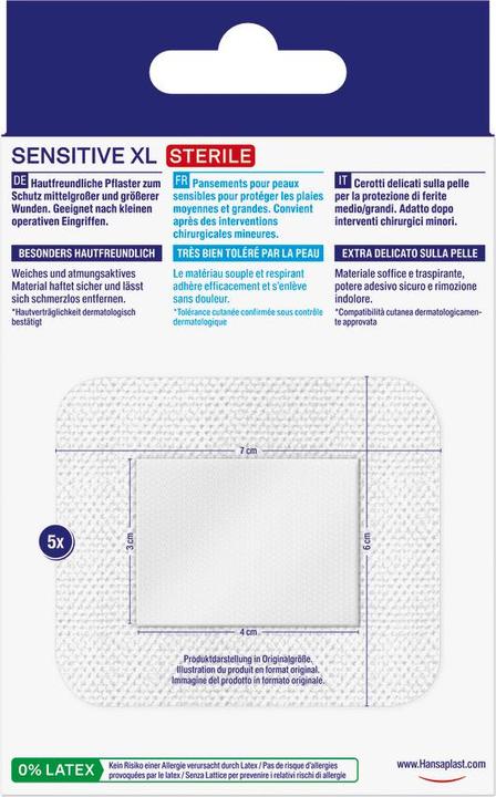 Produktbild Hansaplast Sensitive (5 x)